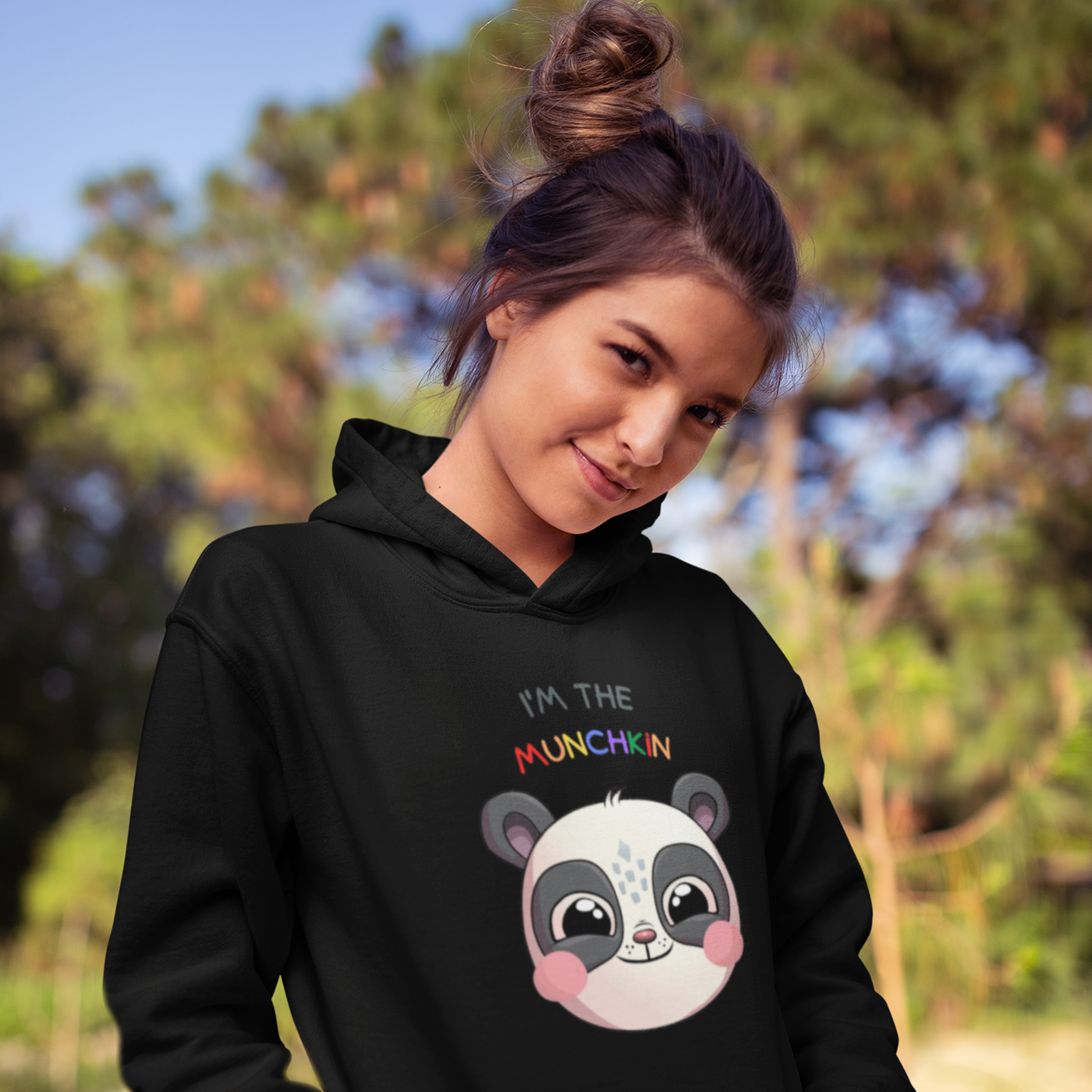 "I'm The Munchkin" Kids Eco Hoodie - Grey Text | AUTISM AMONG US