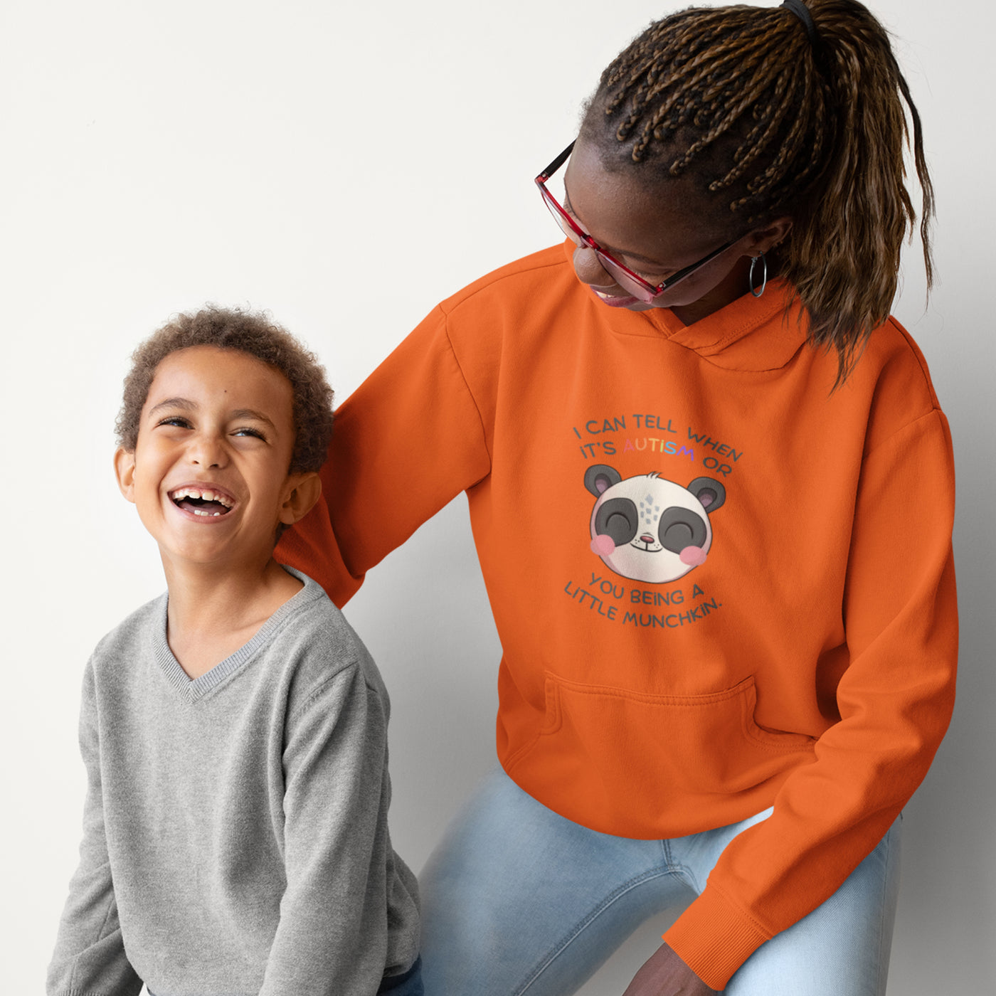 "I Can Tell When It's Autism or You Being a Little Munchkin" Unisex Eco Hoodie | AUTISM AMONG US