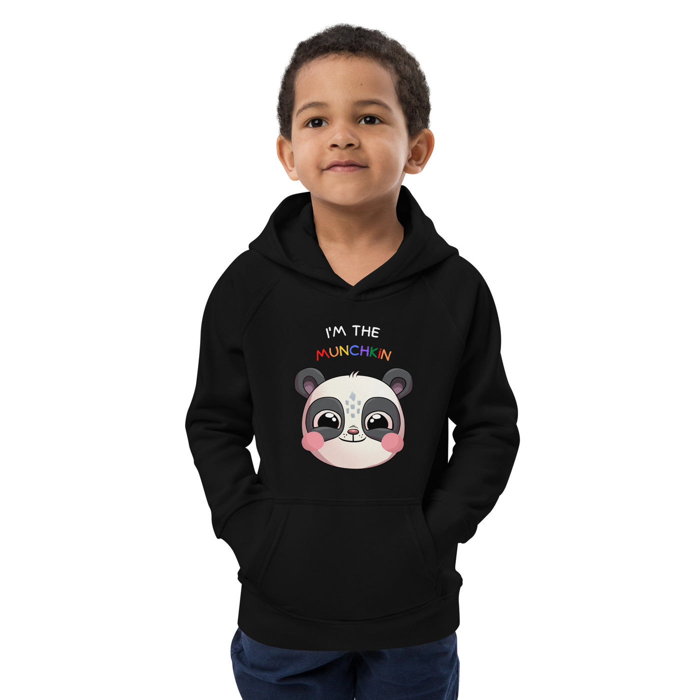 "I'm The Munchkin" Kids Eco - Hoodie White Text | AUTISM AMONG US