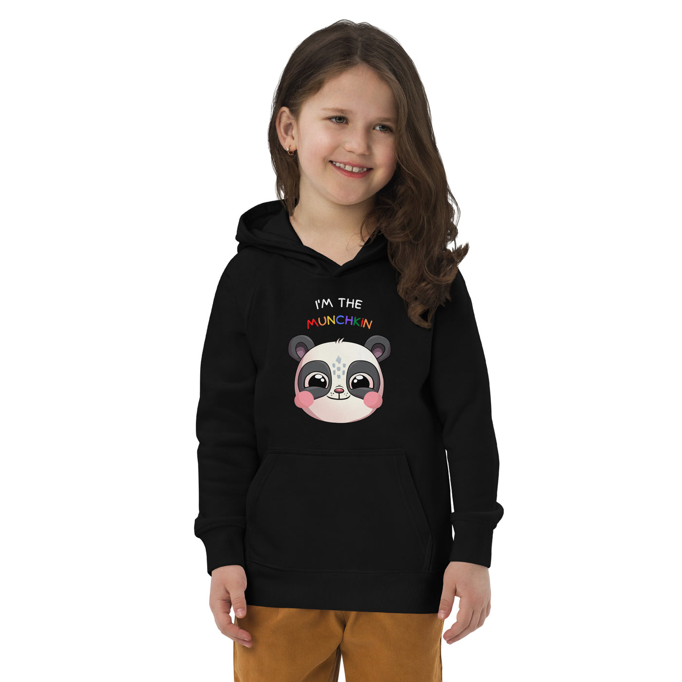 "I'm The Munchkin" Kids Eco - Hoodie White Text | AUTISM AMONG US