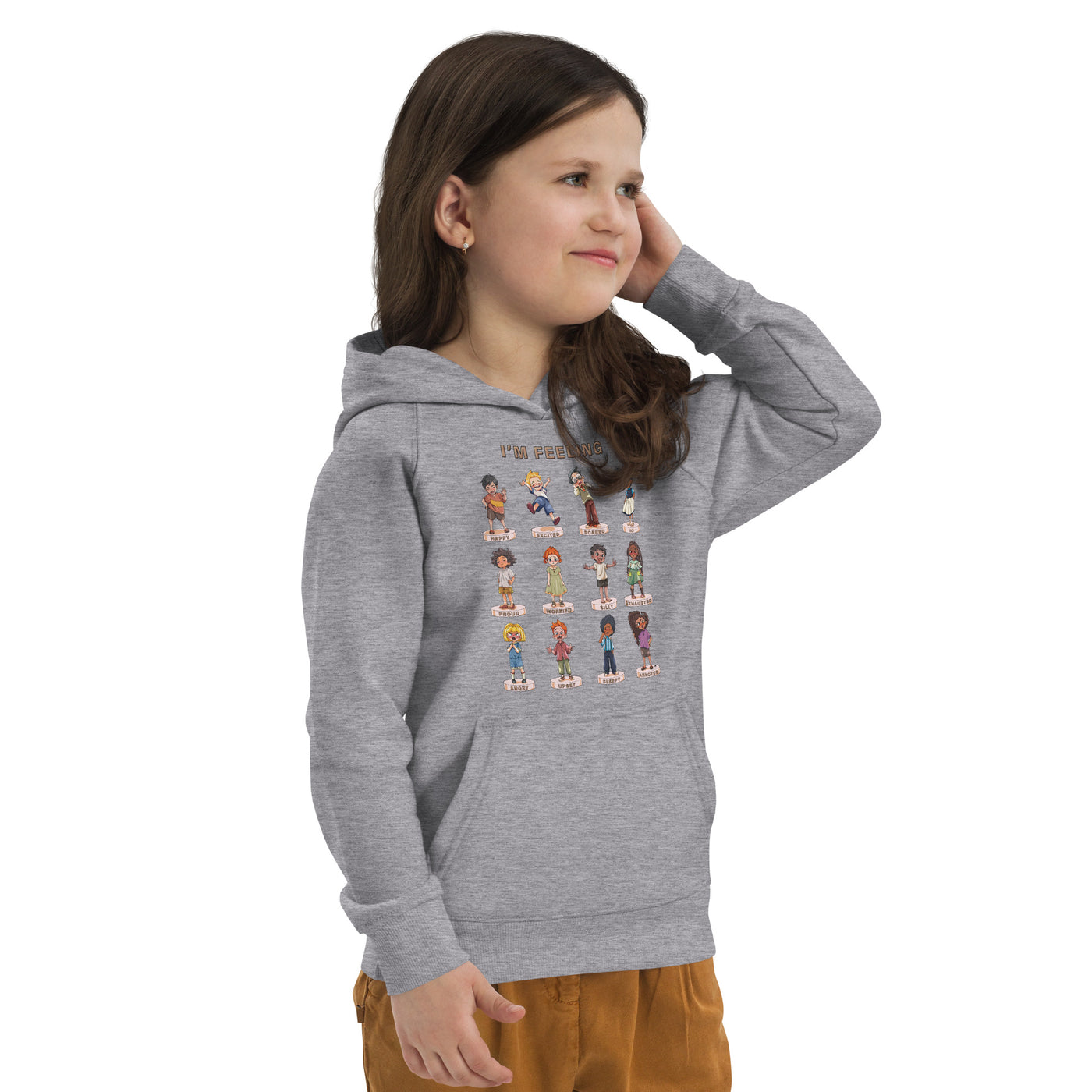 I'm Feeling | Organic Cotton Unisex Kids Eco Raglan Hoodie | AUTISM AMONG US