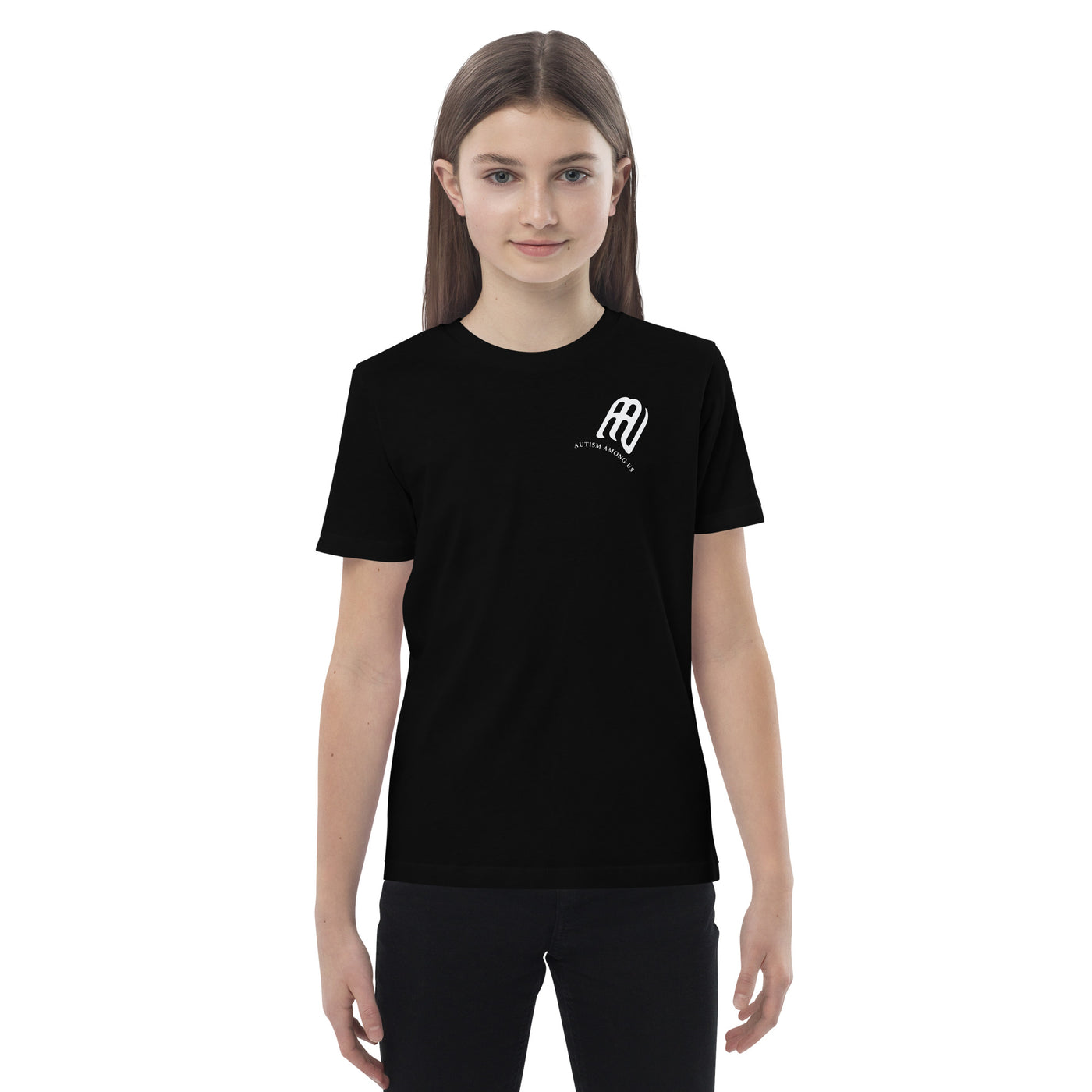 Organic Cotton Kids Unisex T-Shirt - White Logo | AUTISM AMONG US