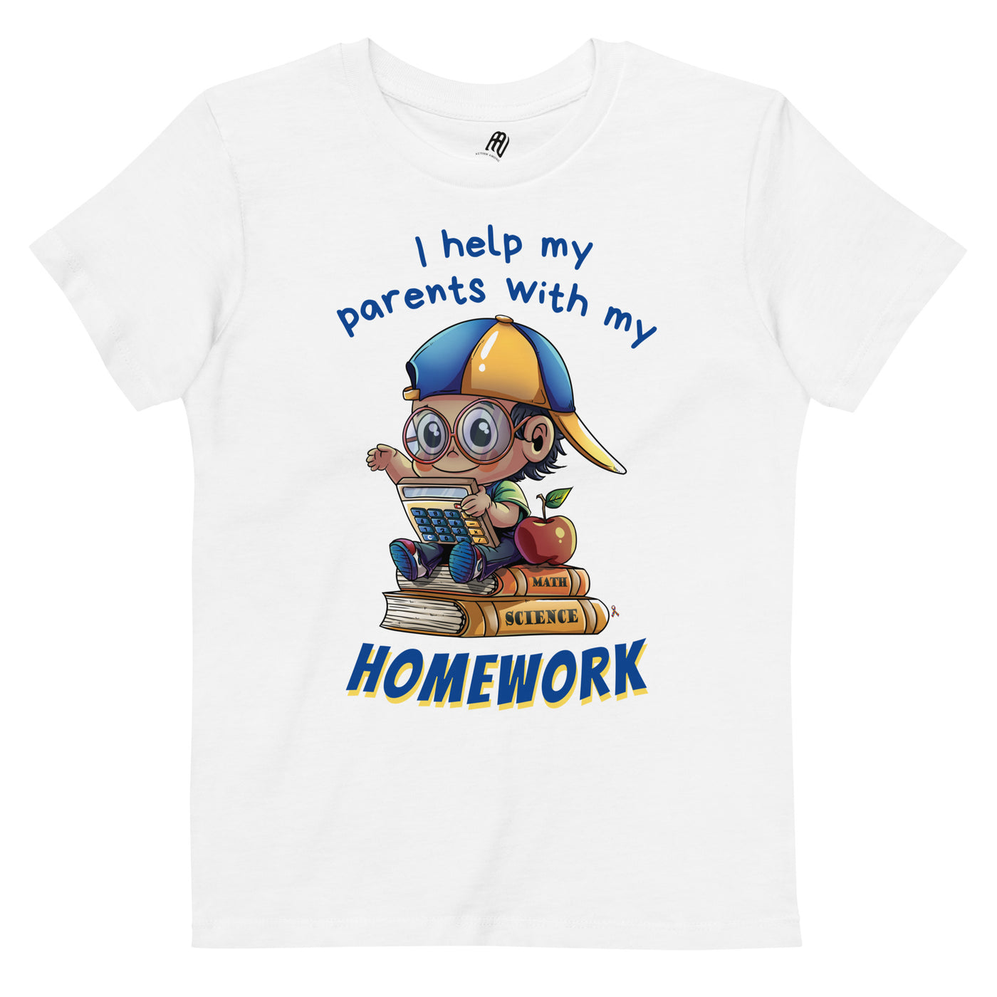 I Help My Parents With My Homework - Organic Cotton Kids T-shirt | AUTISM AMONG US