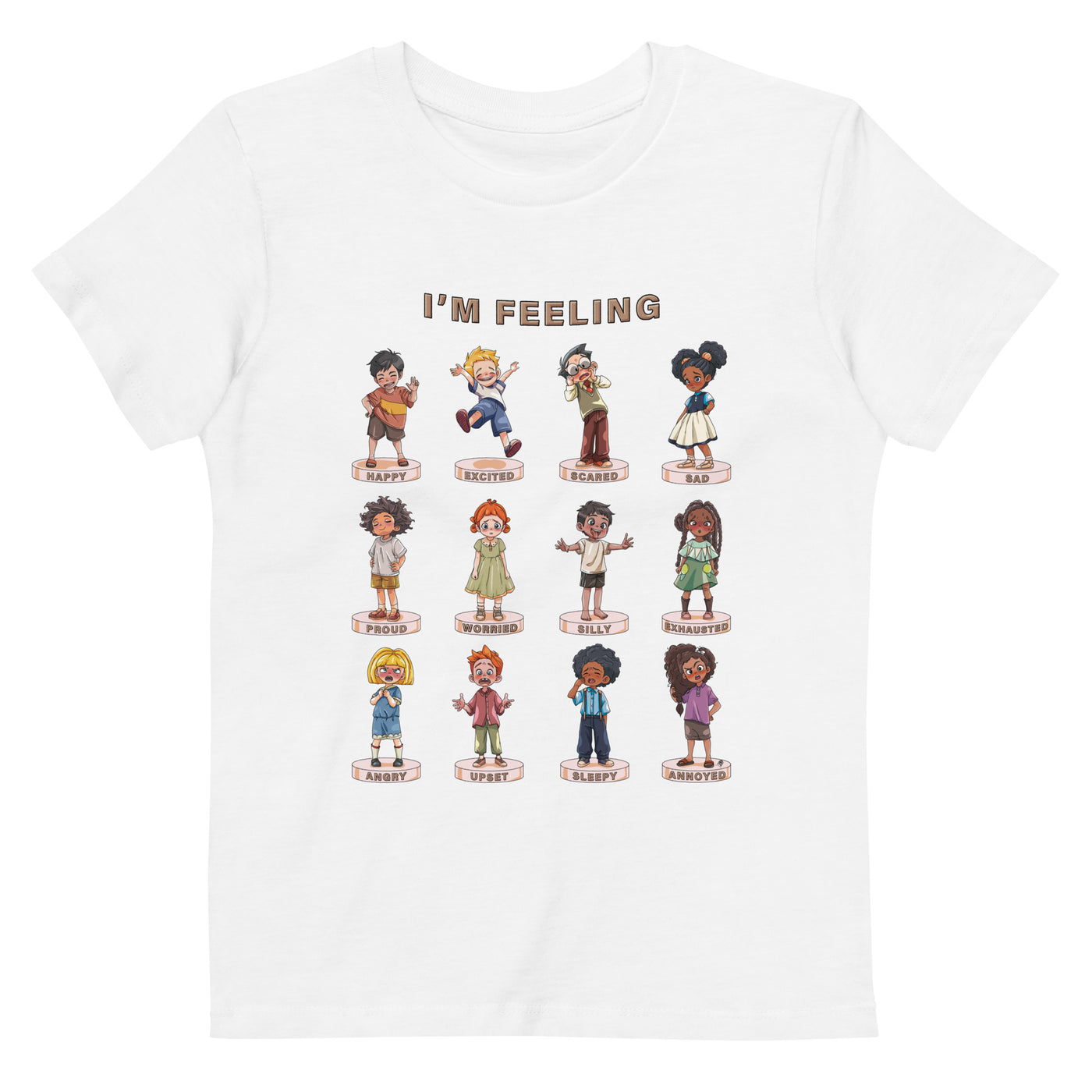 I'm Feeling | Organic Cotton Kids Unisex T-shirt | AUTISM AMONG US