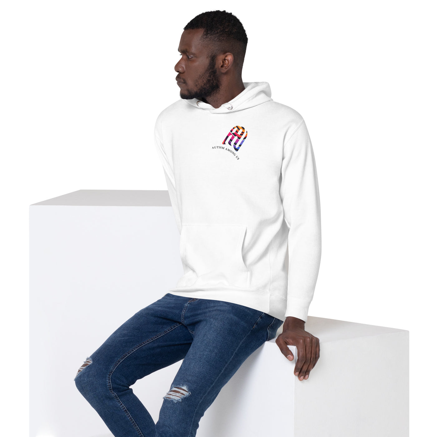 Hoodie with Embroidery Logo | Cotton Unisex | AUTISM AMONG US