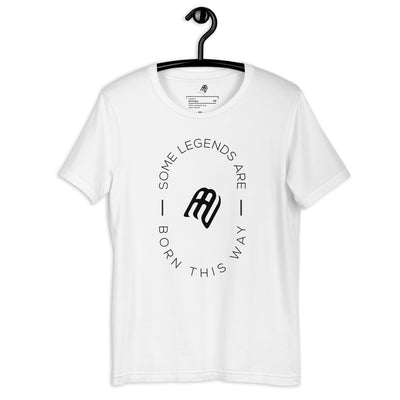 "Some Legends Are Born This Way" Unisex T-shirt - Black Text | AUTISM AMONG US