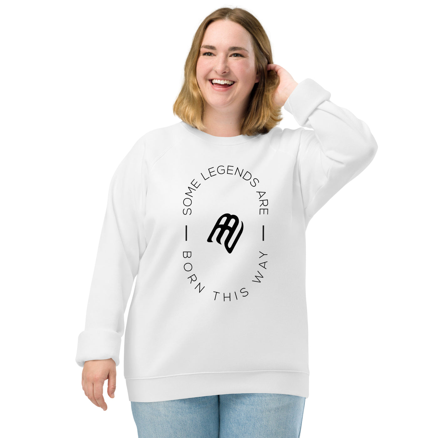 "Some Legends Are Born This Way" Unisex & Eco-Friendly - White Sweatshirt | AUTISM AMONG US